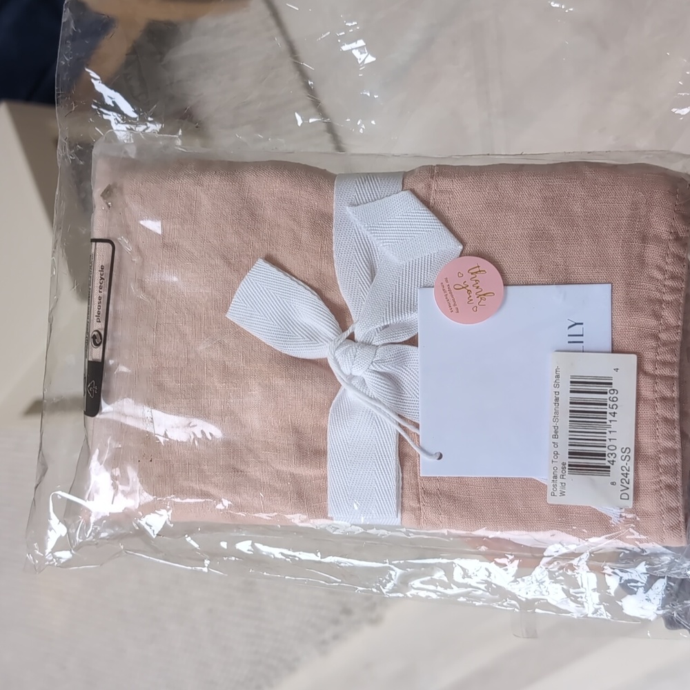 Serena & Lily Positano Linen Sham Wild Rose